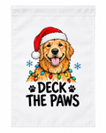 Deck the Paws Christmas Dog Garden Flag