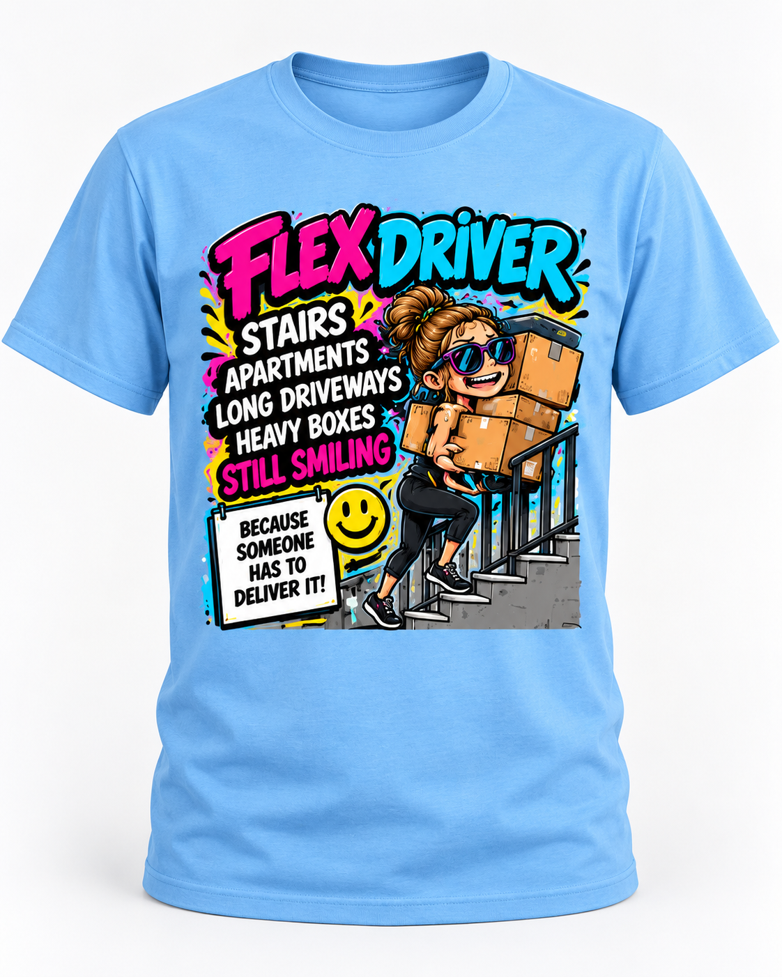 Flex Driver Survival Guide Retro Graphic T-Shirt