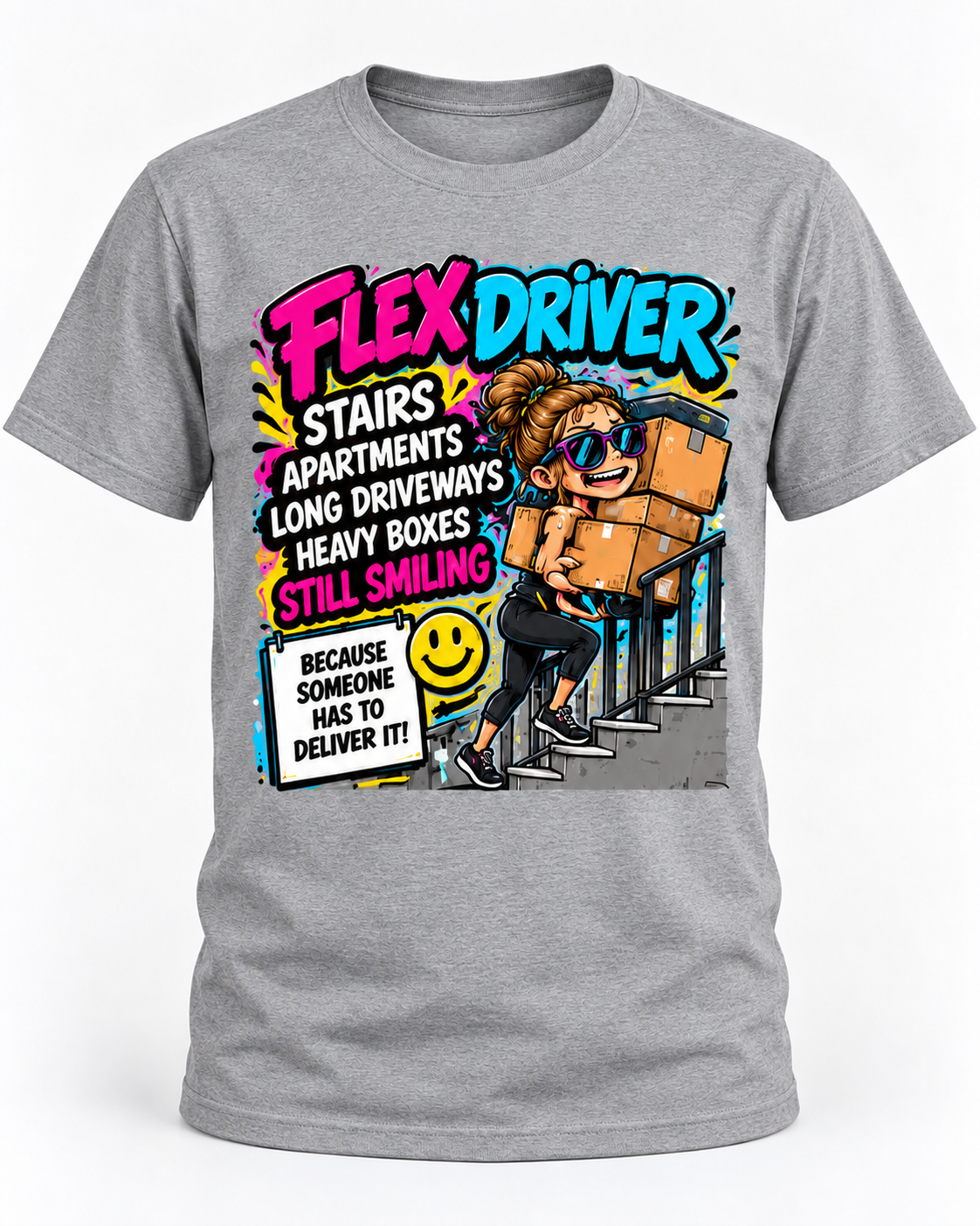 Flex Driver Survival Guide Retro Graphic T-Shirt