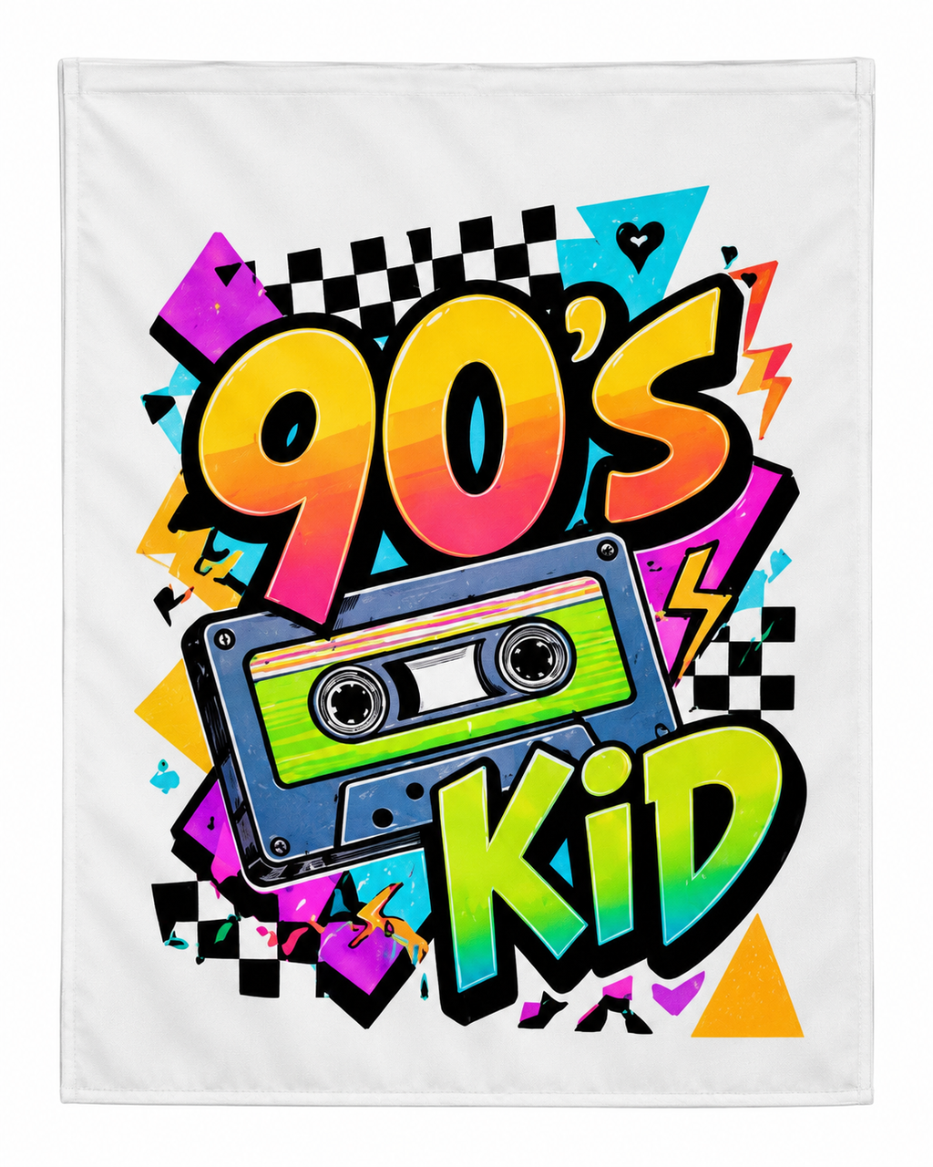 90s Kid Retro Cassette Garden Flag