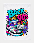 Back to the 90s Retro Nostalgia Garden Flag