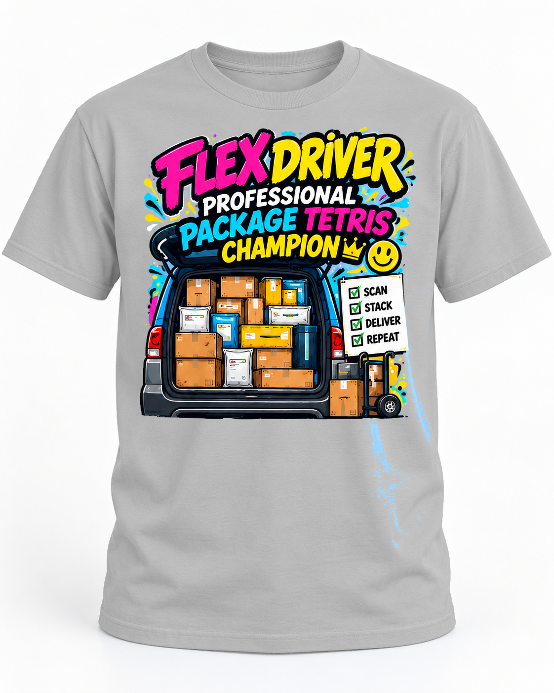 Flex Driver Essentials – Funny Delivery Driver T-Shirt