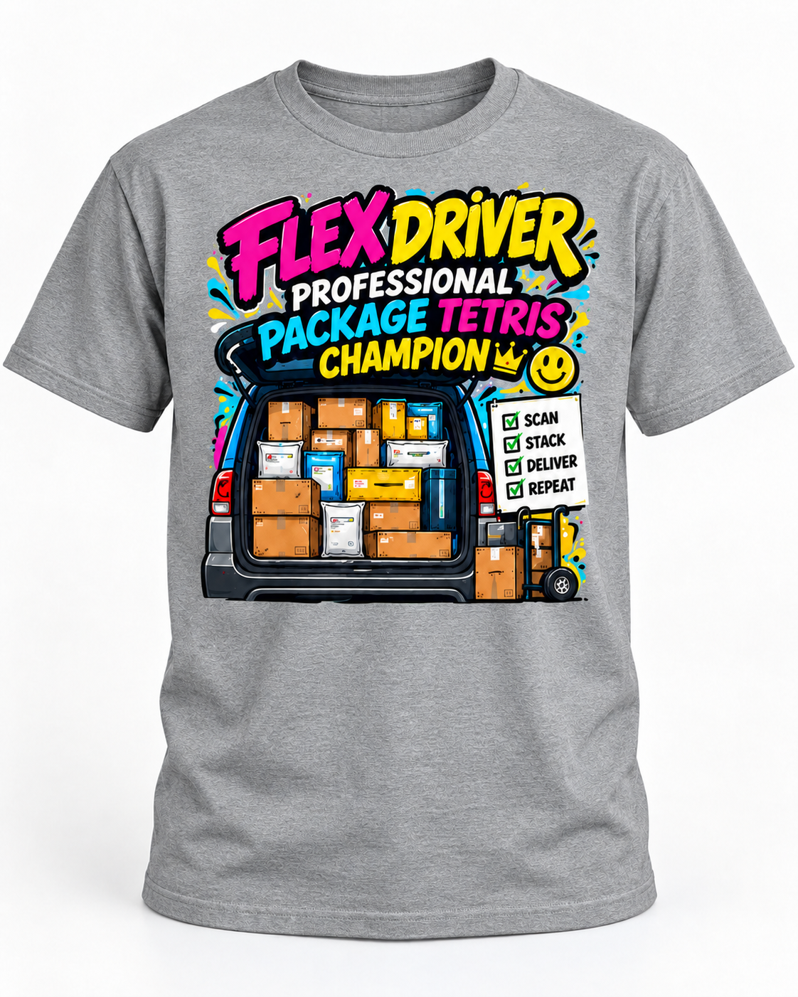 Flex Driver Essentials – Funny Delivery Driver T-Shirt