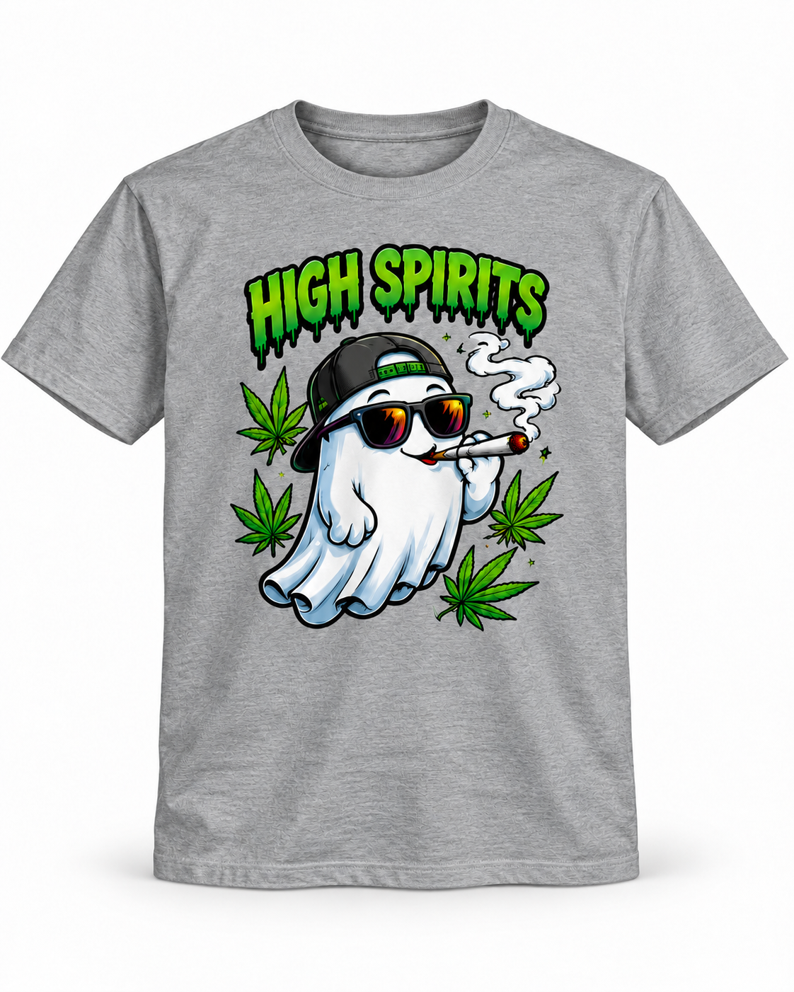 High in the Clouds Funny Weed Graphic T-Shirt