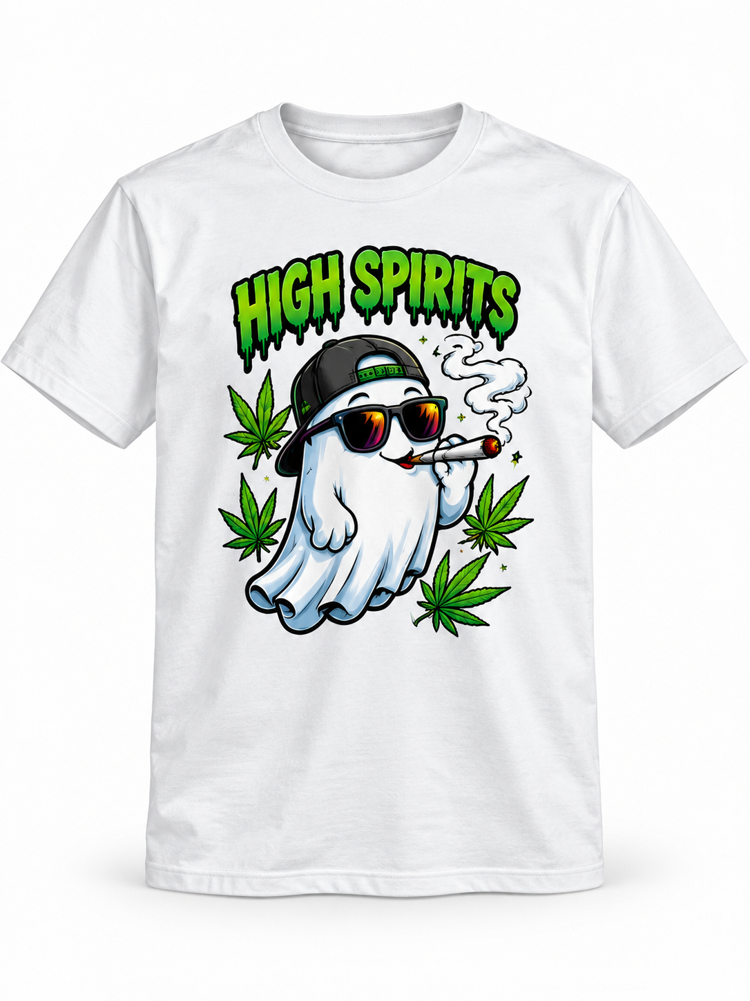 High in the Clouds Funny Weed Graphic T-Shirt