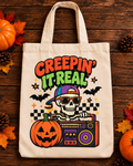 Creepin’ It Real Retro Halloween Tote Bag