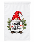 Gnome for the Holidays Christmas Garden Flag