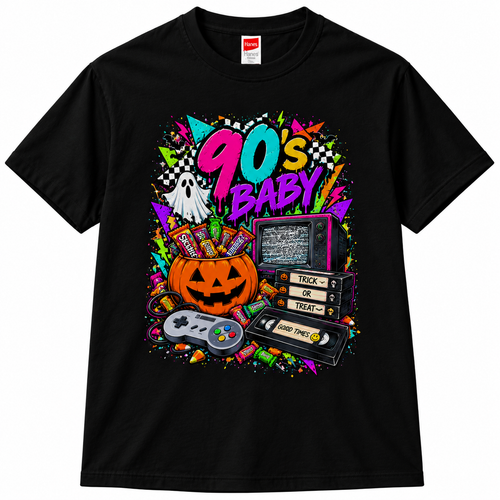 90s Kid Retro Halloween T-Shirt