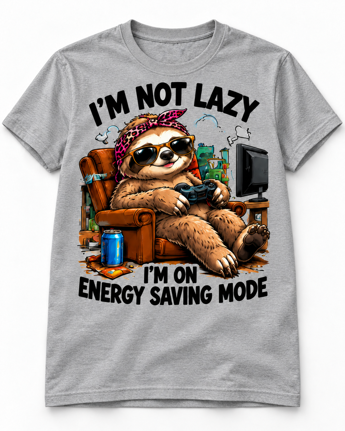I’m Not Lazy I’m on Energy Saving Mode Funny T-Shirt