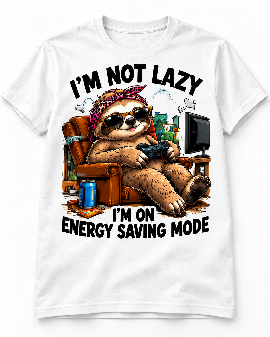 I’m Not Lazy I’m on Energy Saving Mode Funny T-Shirt