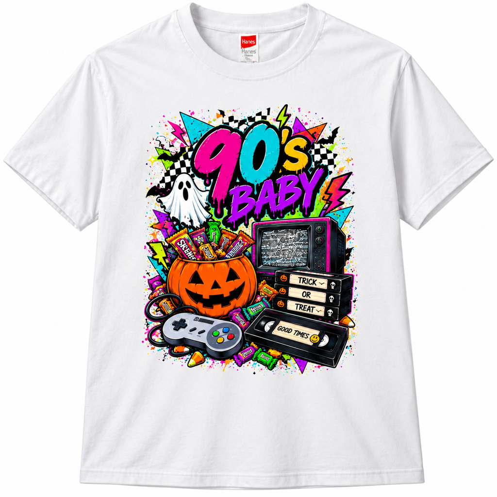 90s Kid Retro Halloween T-Shirt