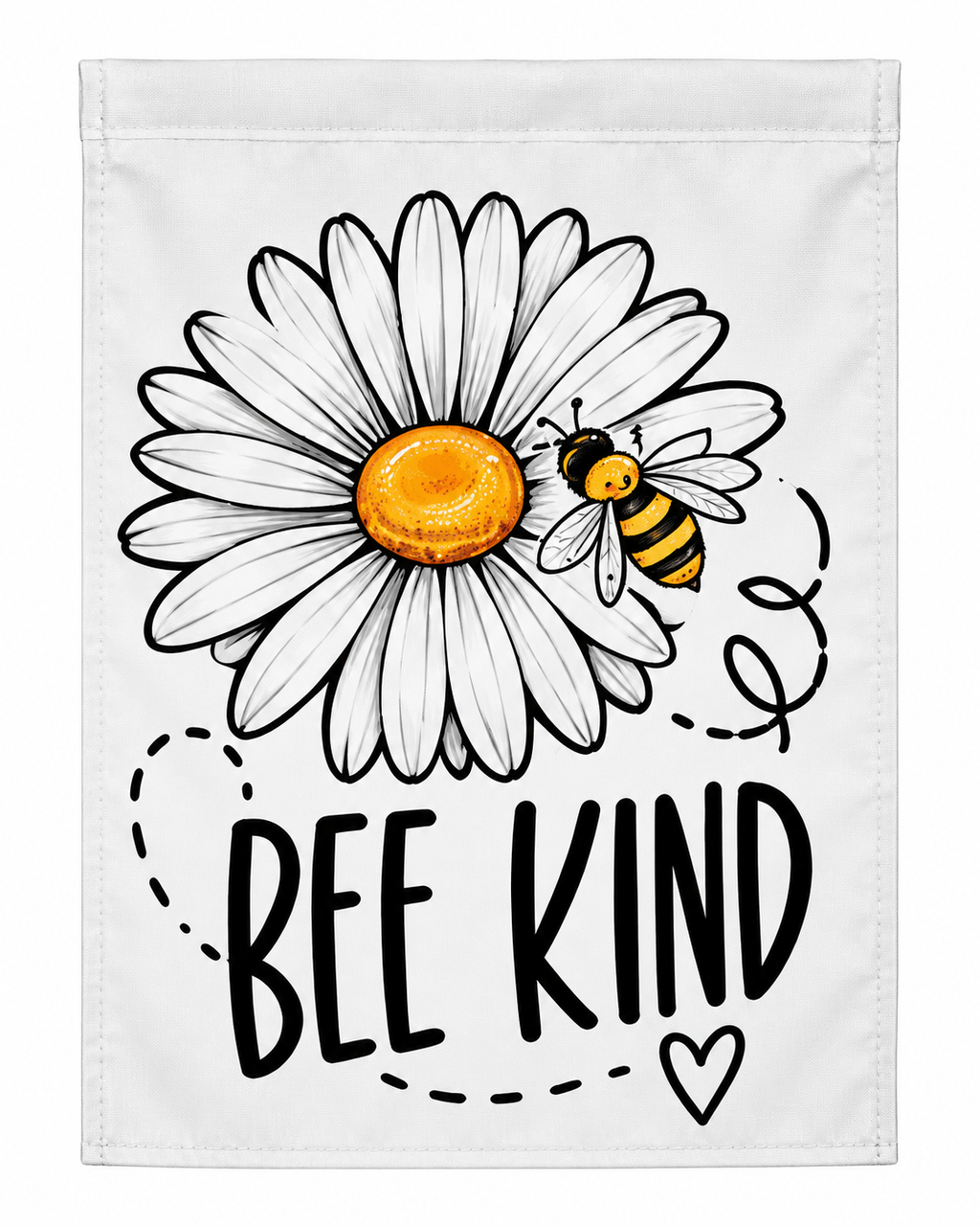 Bee Kind Daisy Garden Flag