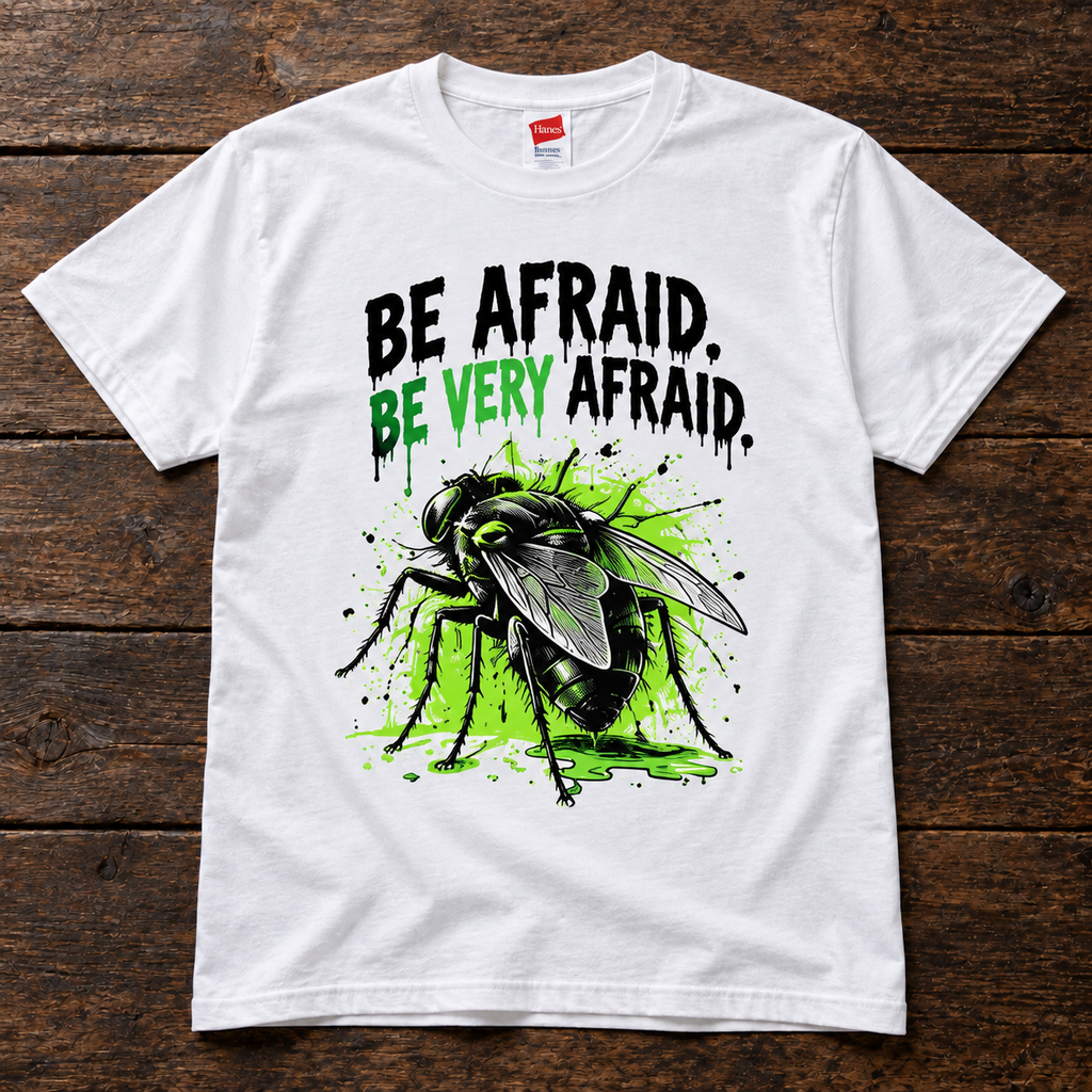 Be Afraid Be Very Afraid Retro Halloween T-Shirt