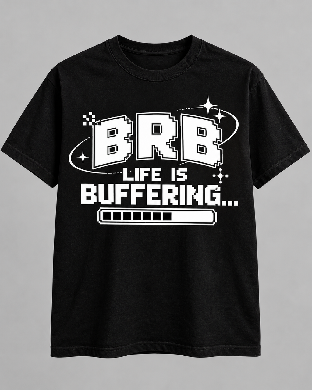 BRB Life Is Buffering Retro T-Shirt