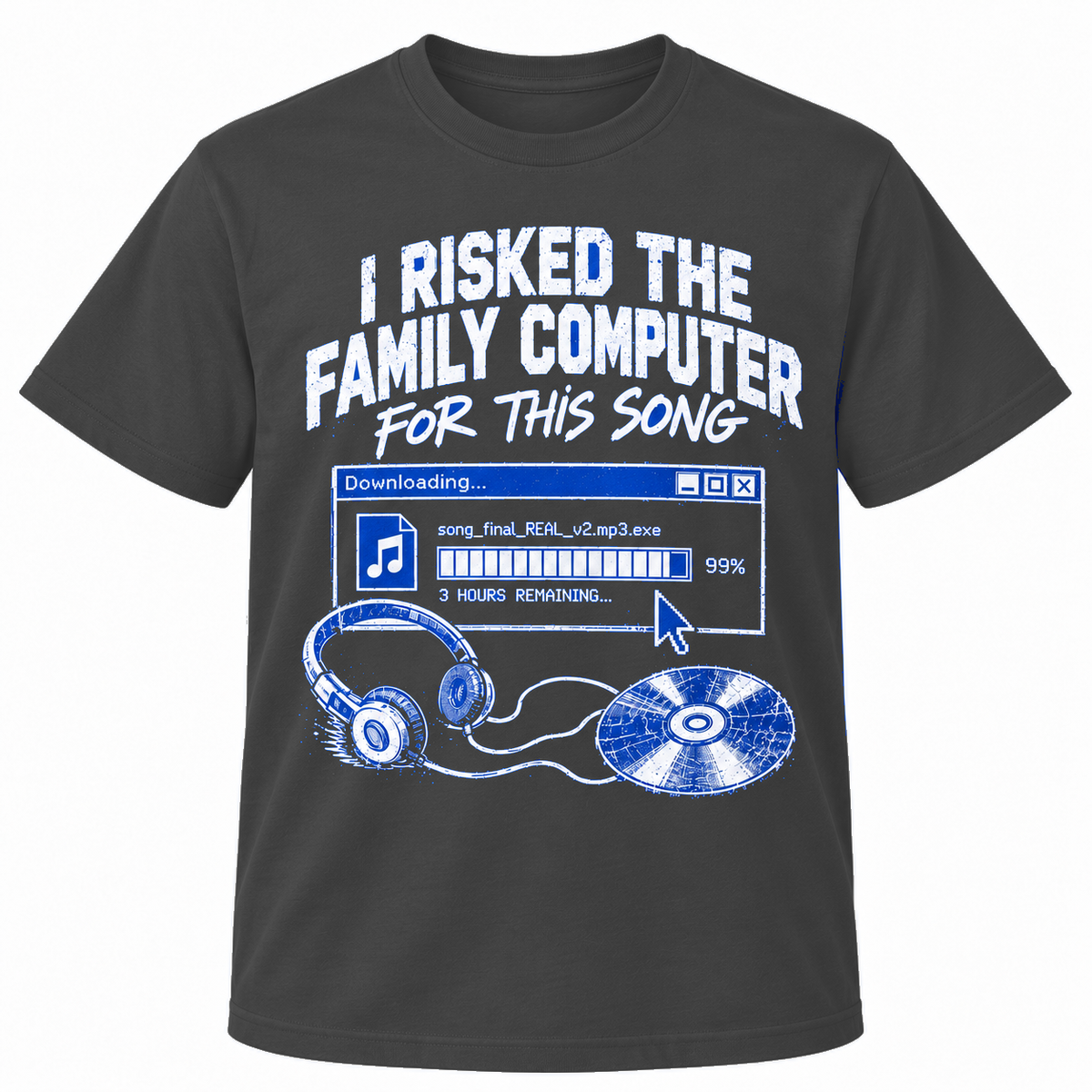 I Risked the Family Computer for This Song – Retro Download T-Shirt