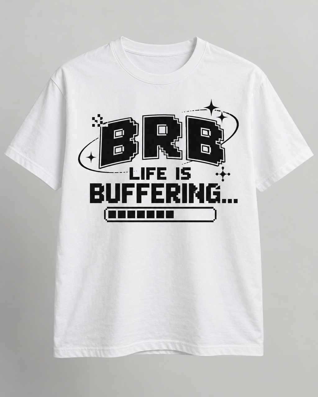 BRB Life Is Buffering Retro T-Shirt
