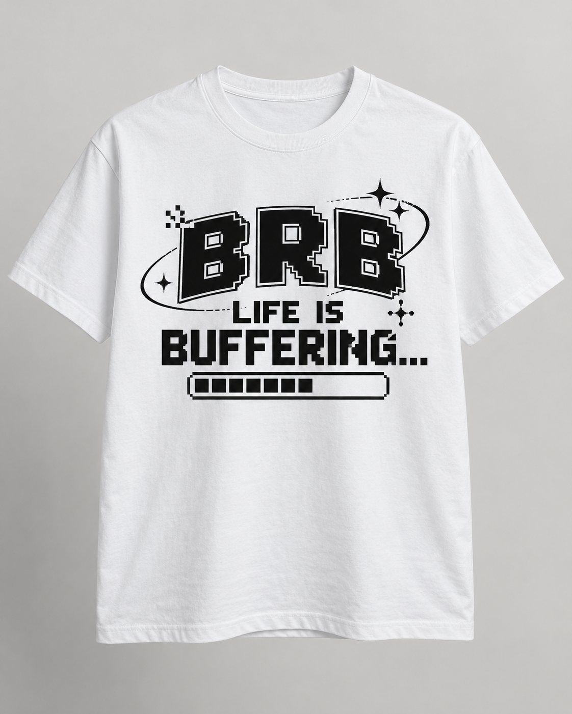 BRB Life Is Buffering Retro T-Shirt