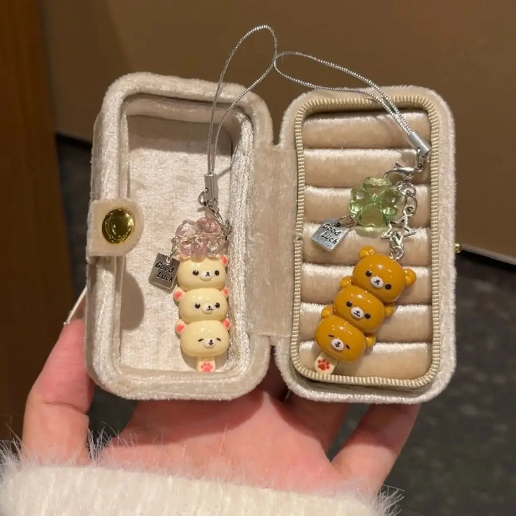 Y2K Bear Phone Charm Keychain