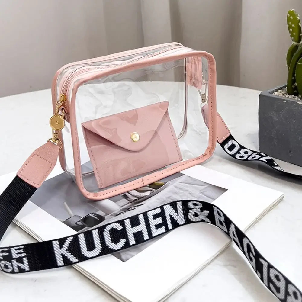 Y2K Candy-Color Transparent Jelly Crossbody Bag