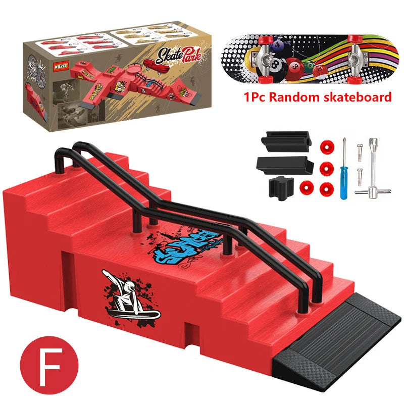 90s Finger Skateboard Park & Ramp Set