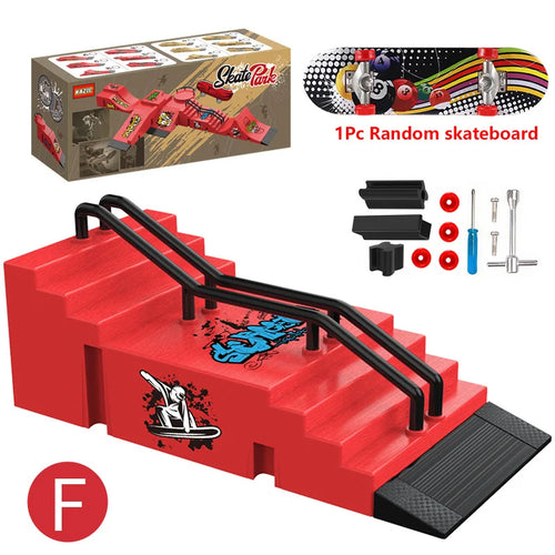 90s Finger Skateboard Park & Ramp Set