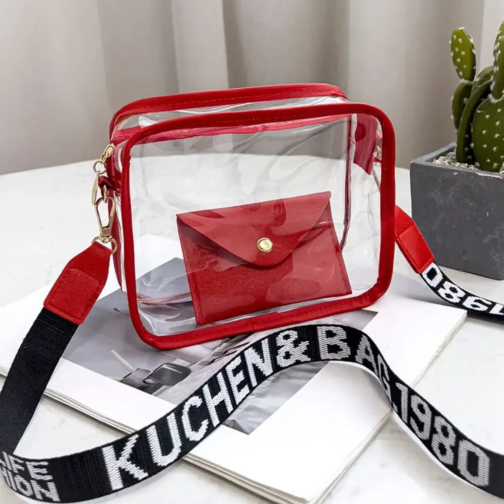 Y2K Candy-Color Transparent Jelly Crossbody Bag