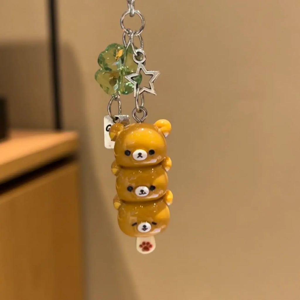 Y2K Bear Phone Charm Keychain