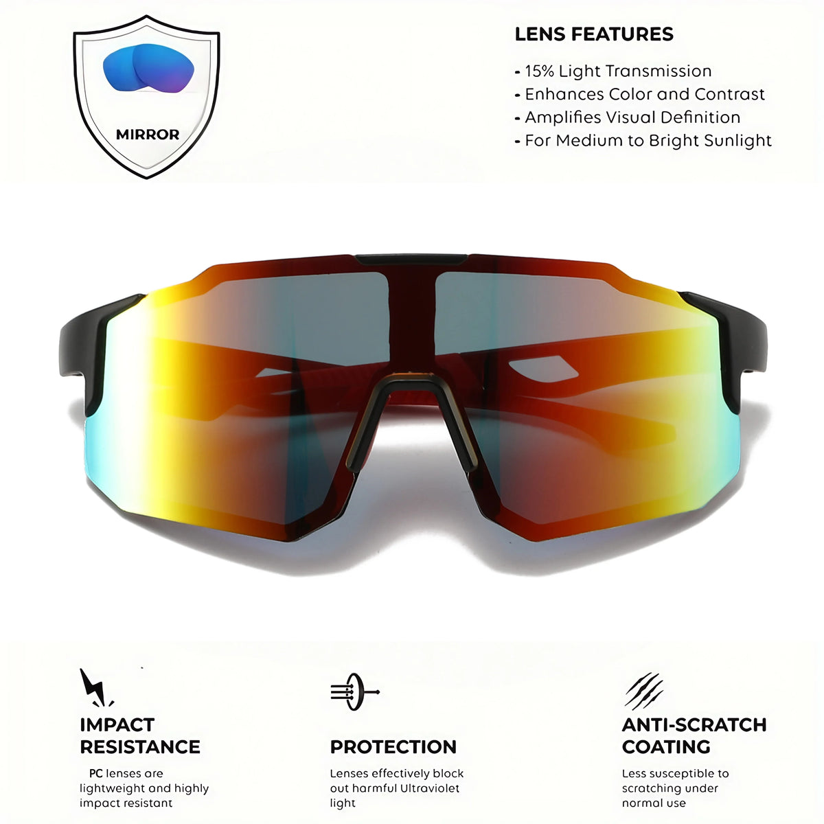 90s Flashback Wraparound Sunglasses