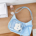 90s Throwback Transparent Shoulder Bag