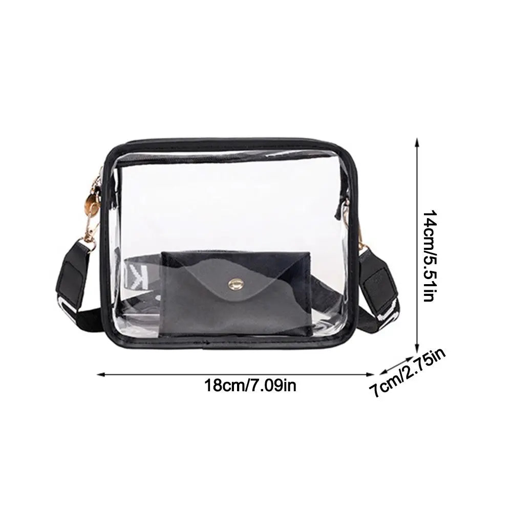 Y2K Candy-Color Transparent Jelly Crossbody Bag