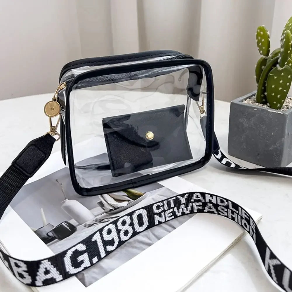 Y2K Candy-Color Transparent Jelly Crossbody Bag