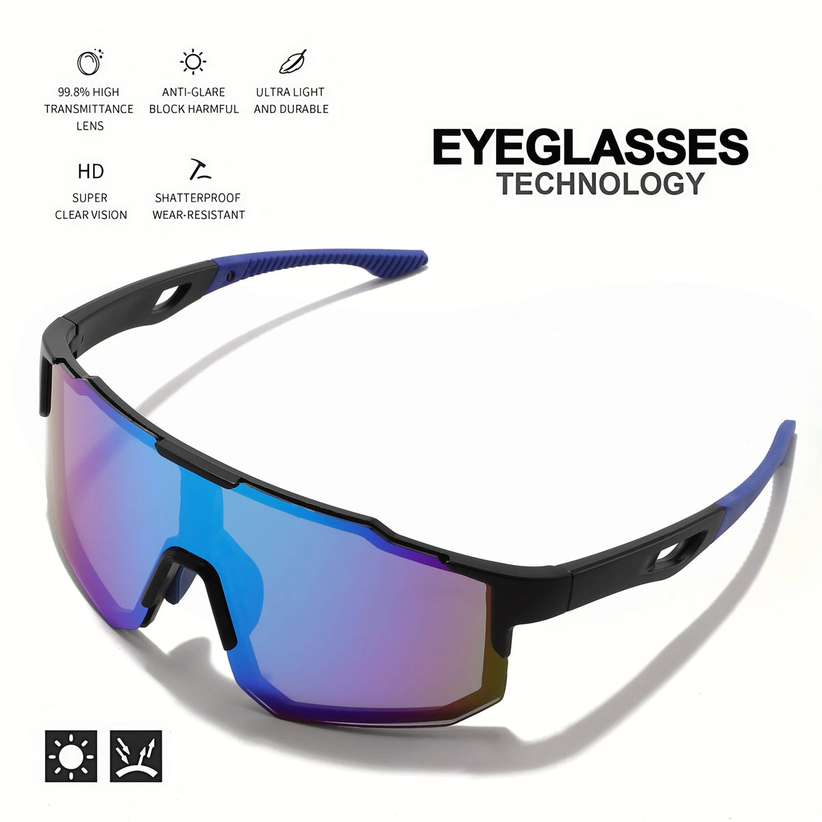 90s Flashback Wraparound Sunglasses