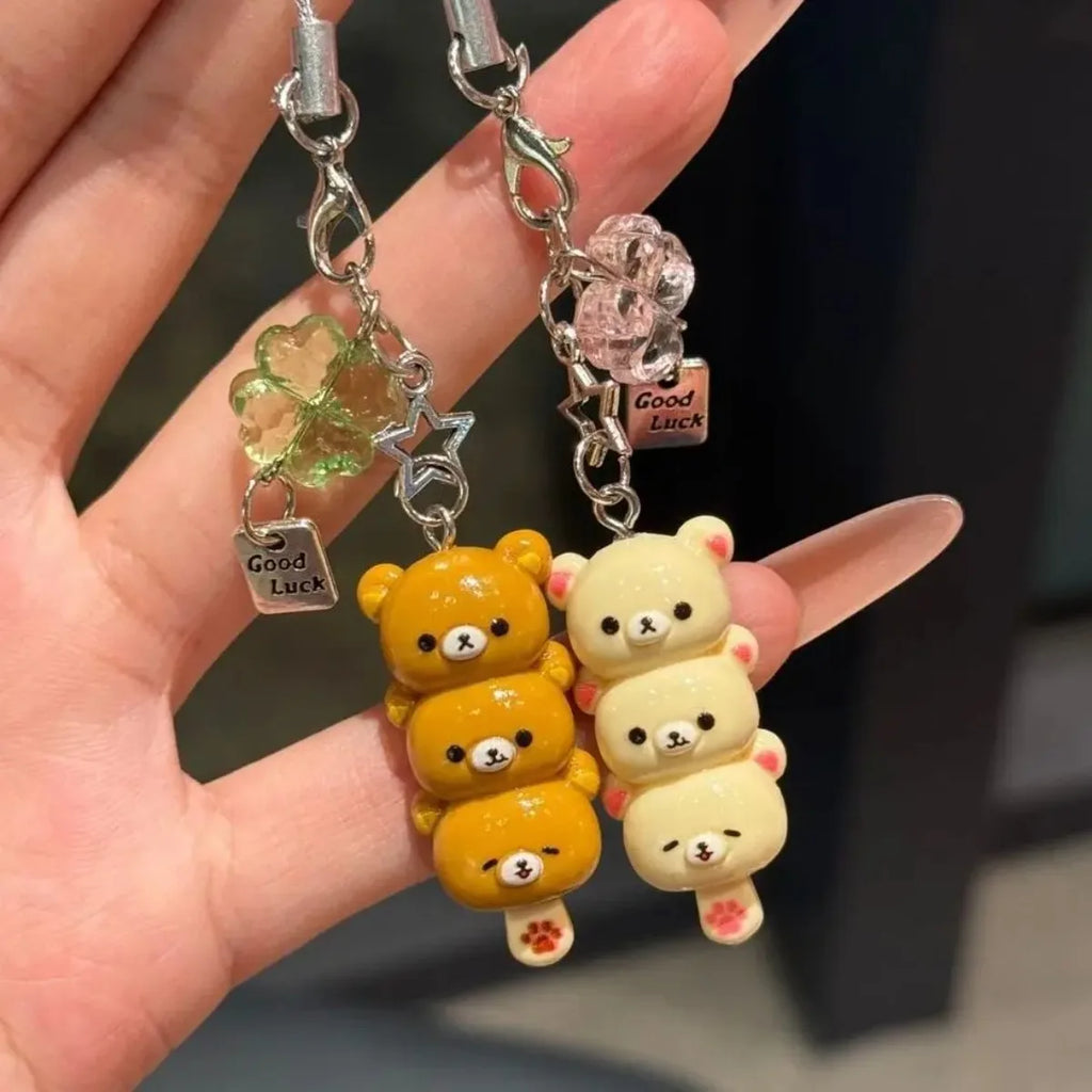 Y2K Bear Phone Charm Keychain