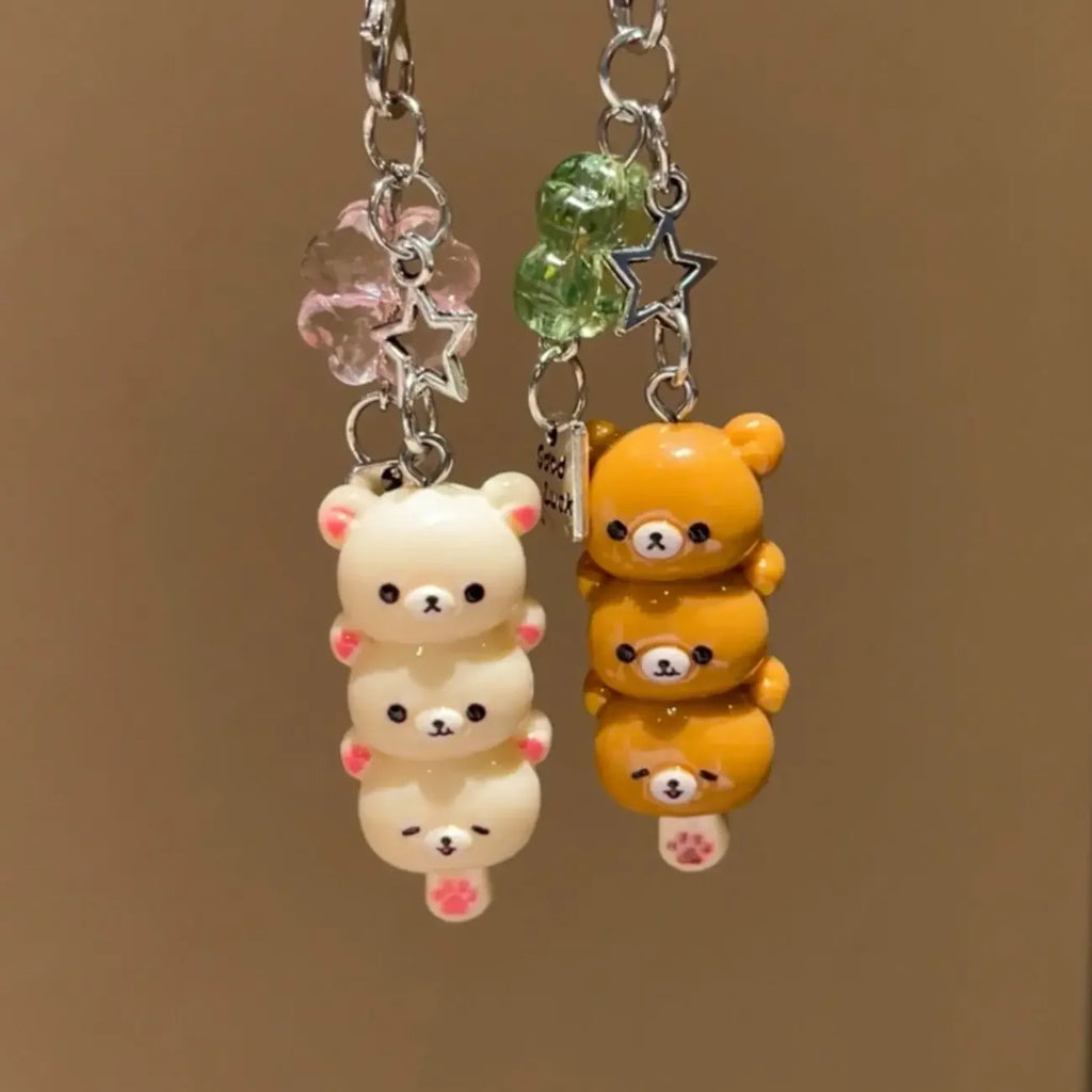 Y2K Bear Phone Charm Keychain