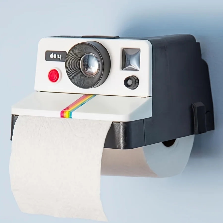 Retro Camera Tissue & Toilet Paper Holder