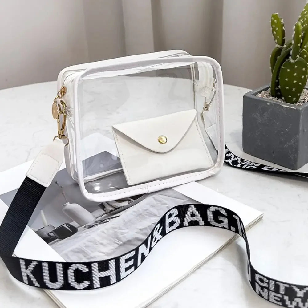 Y2K Candy-Color Transparent Jelly Crossbody Bag