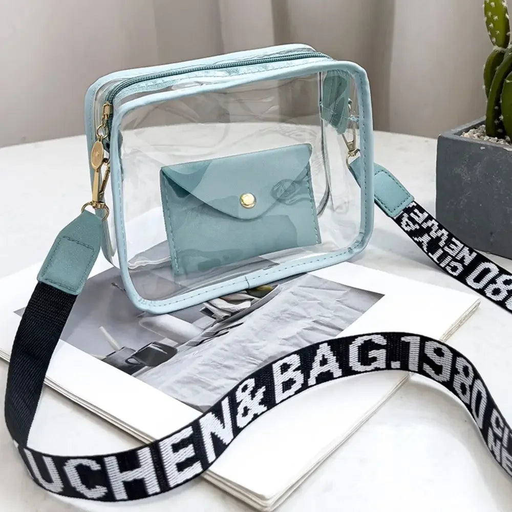 Y2K Candy-Color Transparent Jelly Crossbody Bag