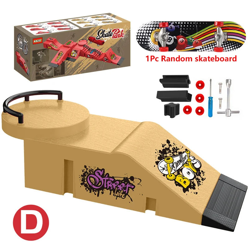 90s Finger Skateboard Park & Ramp Set