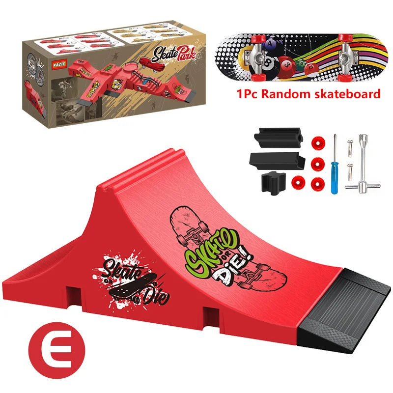90s Finger Skateboard Park & Ramp Set