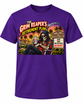Grim Reaper's Retirement Plan on Purple shirt