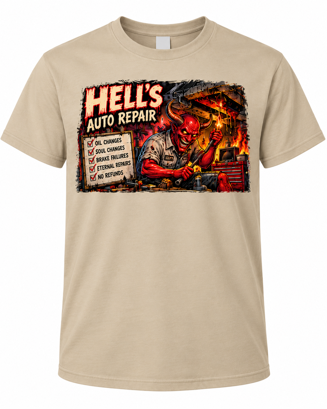 Hell's Auto Repair on Sand shirt
