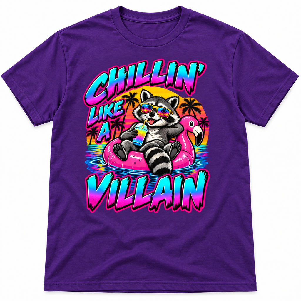 Chillin' Like a Villain on Purple shirt
