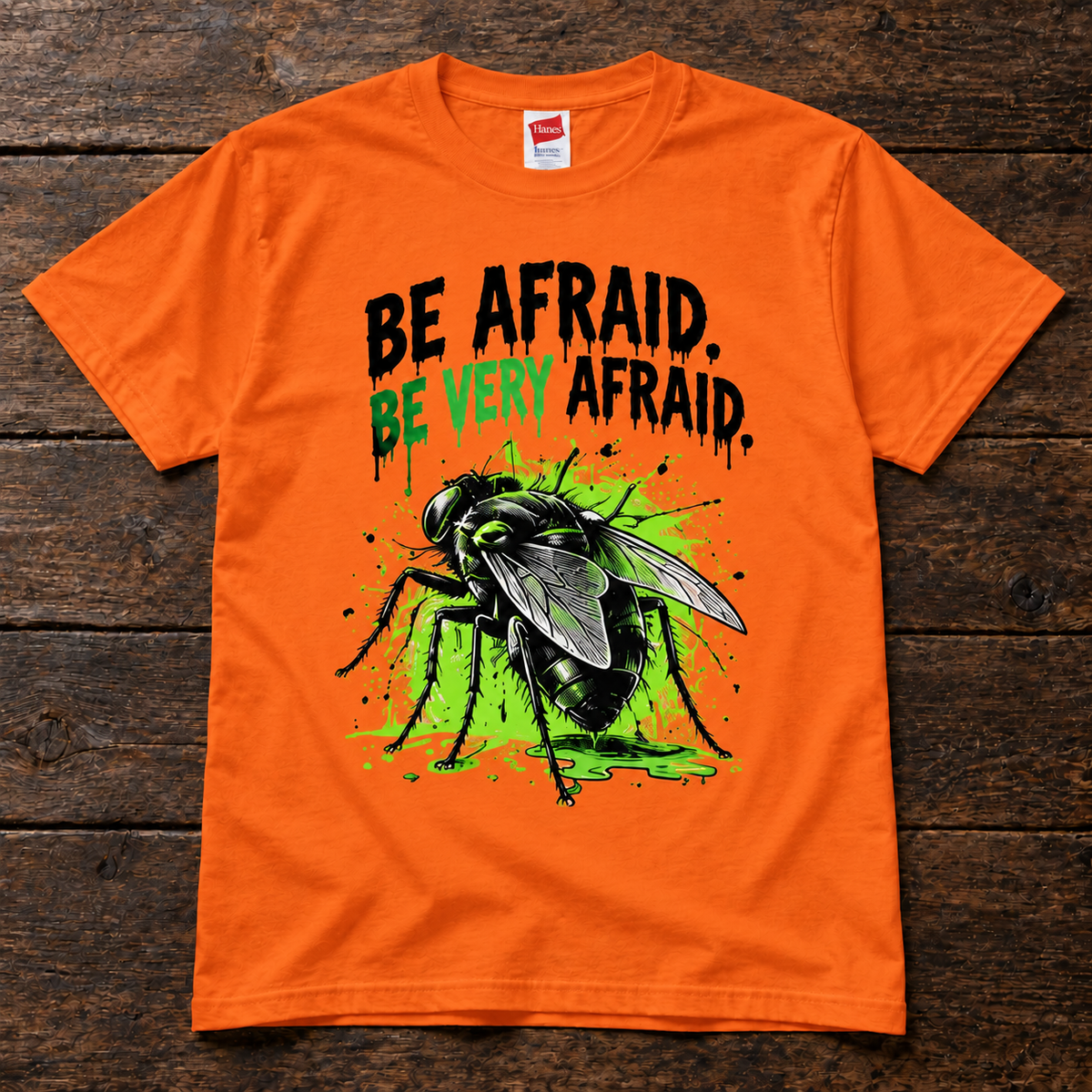 Be Afraid Be Very Afraid Retro Halloween T-Shirt