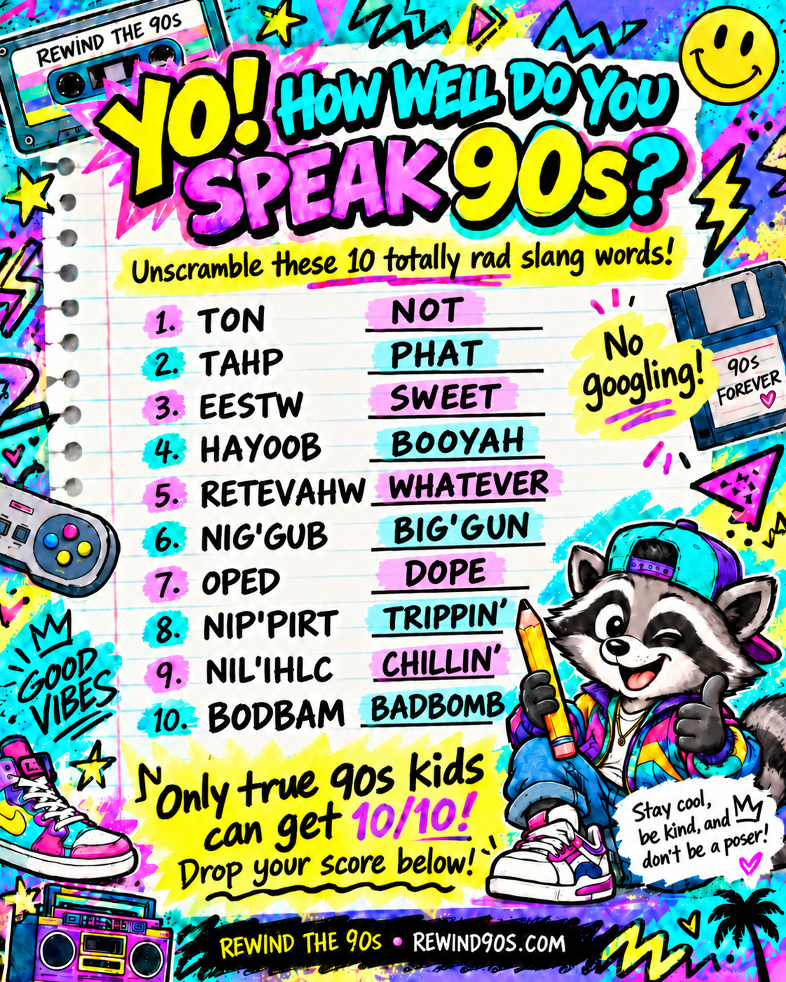 90s Hidden Object Challenge – Official Answer Guide