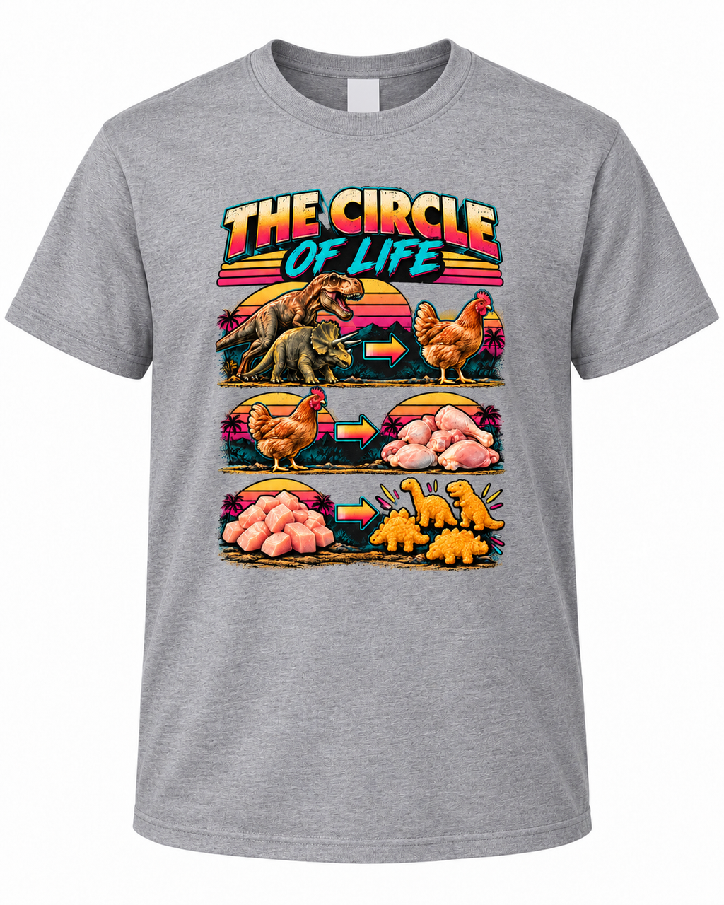 Chicken Circle of Life Graphic T-Shirt