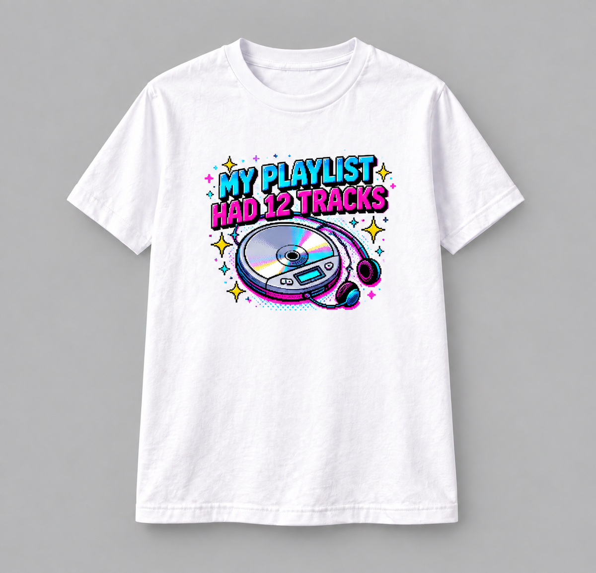 My Playlist Had Zero Skips – Y2K Retro Graphic Tee