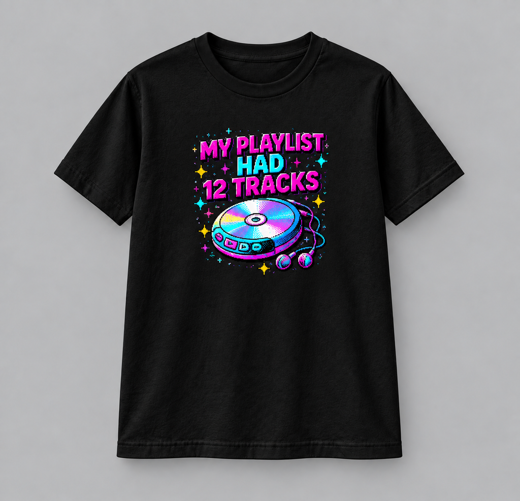 My Playlist Had Zero Skips – Y2K Retro Graphic Tee