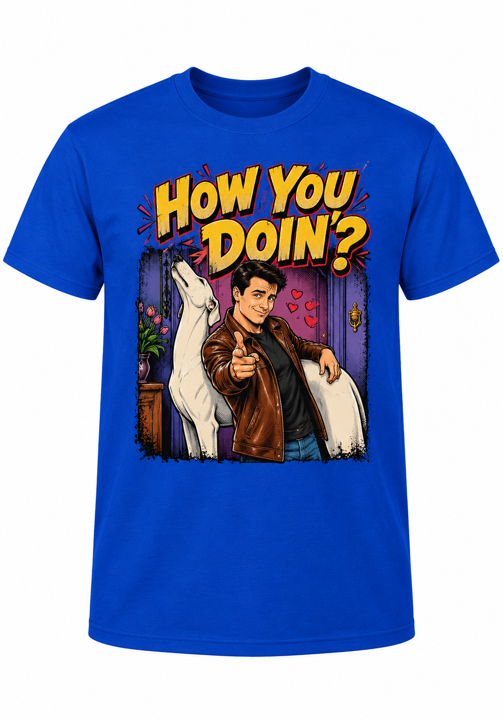 How You Doin'? Retro 90s Catchphrase Graphic Tee – Funny Throwback Shirt