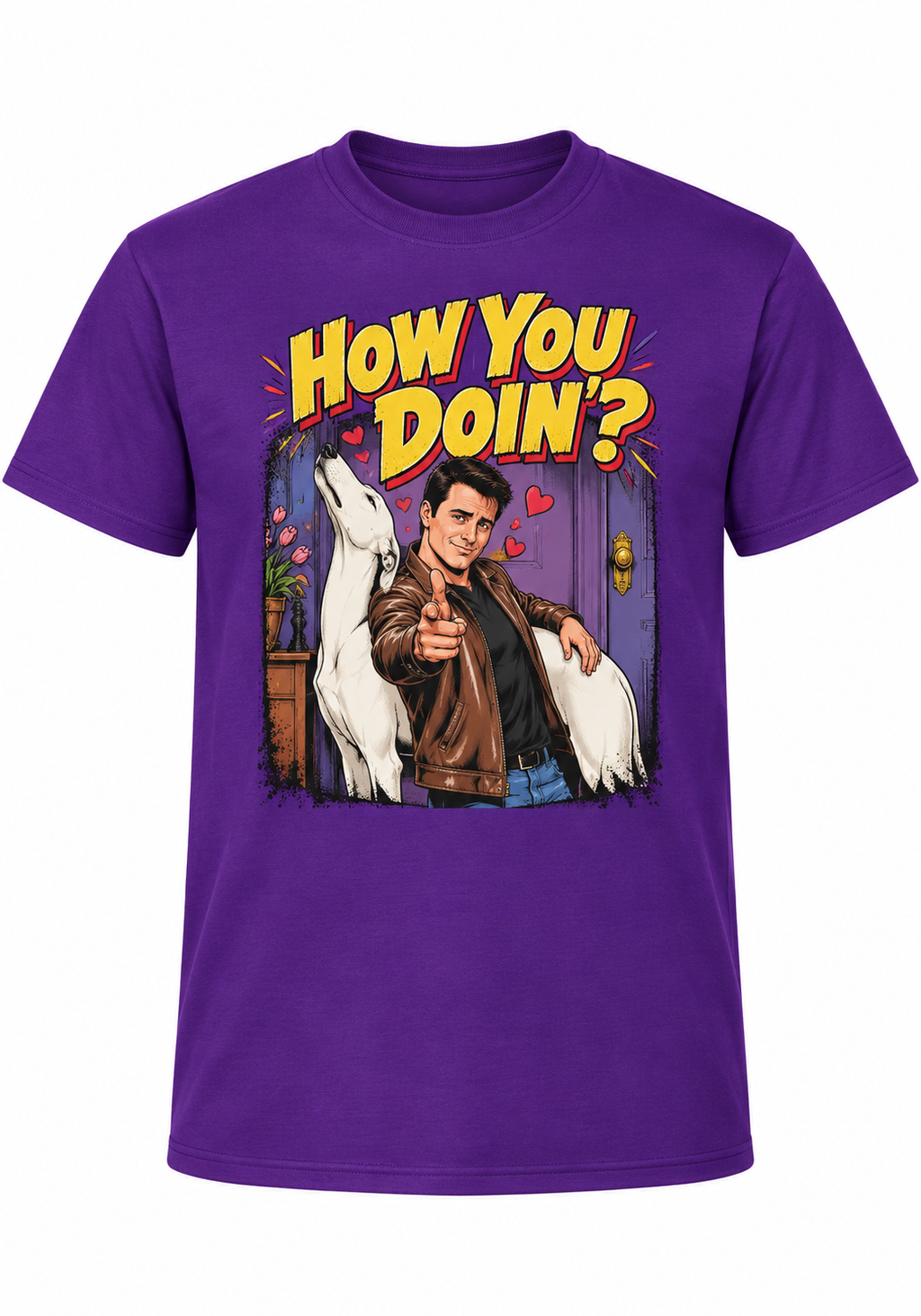 How You Doin'? Retro 90s Catchphrase Graphic Tee – Funny Throwback Shirt
