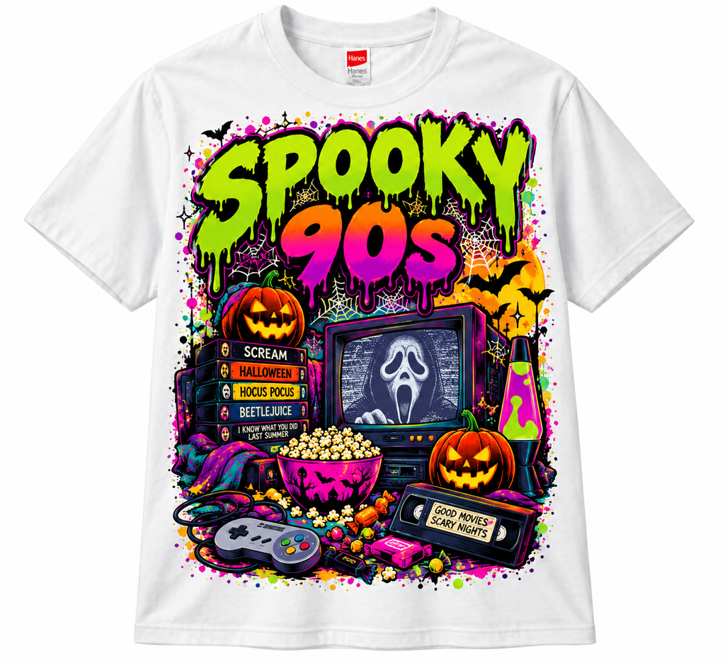 Spooky 90s Retro Halloween T-Shirt